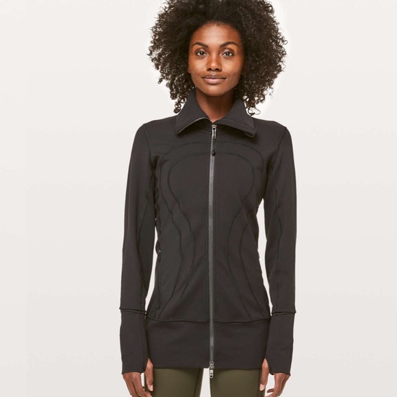 lululemon athletica Tops - Lululemon 6 In Stride jacket black zip up sweater activewear run pockets luon